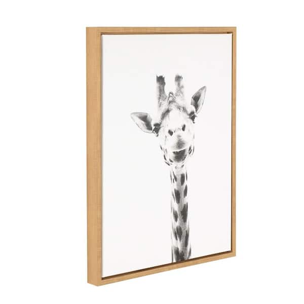 Sylvie "Giraffe" by Tai Prints Framed Canvas Wall Art