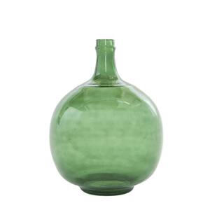 Transparent Green Decorative Glass Bottle