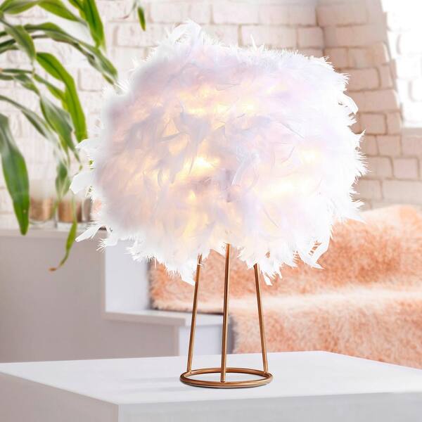 feather white lamp