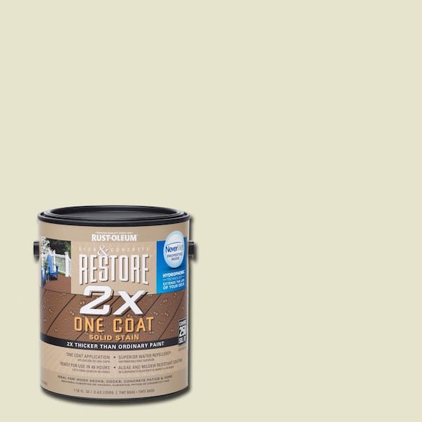 Rust-Oleum Restore 1 gal. 2X Sailcloth Solid Deck Stain with NeverWet