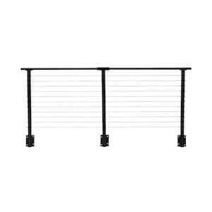 12 ft. Black Deck Cable Railing 36 in. Face Mount
