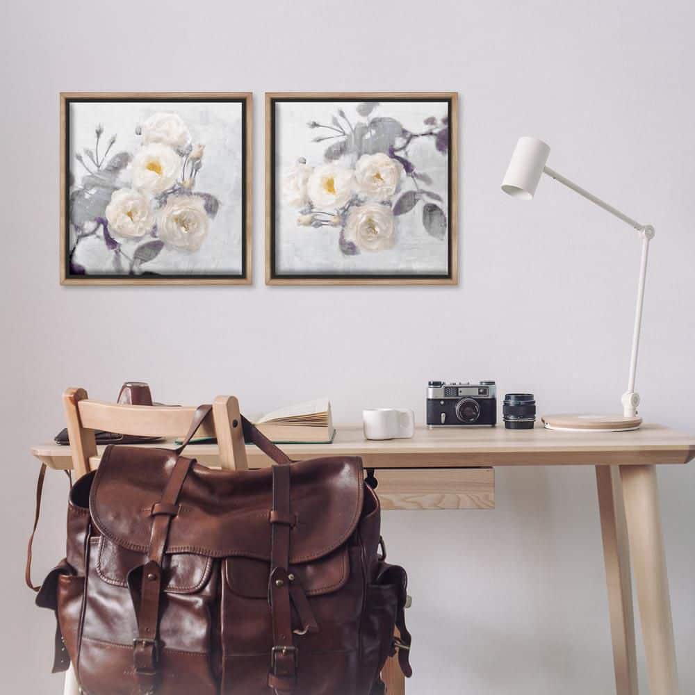Country Blossoms Bundle by Emily Ford 2-Piece Brown Floater Frame Nature Graphic Art Print 18 in. x 18 in. price history on PriceWatchPro