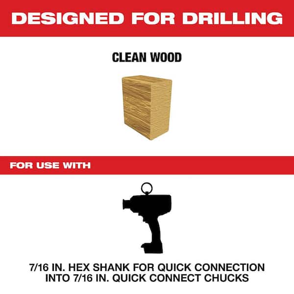 1-1/16 in. x 18 in. Shockwave Lineman's Impact Auger Bit