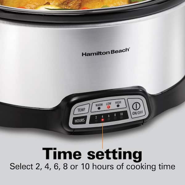 Hamilton Beach 7 Qt. Programmable Stainless Steel Slow Cooker with