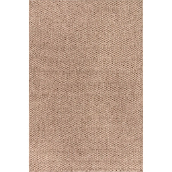 Jutem Natural 2 ft. x 7 ft. Solid Indoor Area Rug