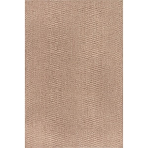 Jutem Natural 5 ft. x 7 ft. Solid Indoor Area Rug