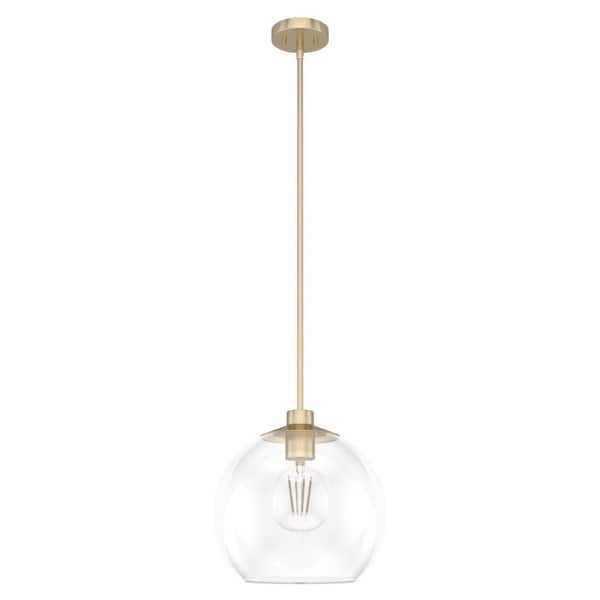Xidane 1-Light Alturas Gold Island Pendant with Clear Glass Shade