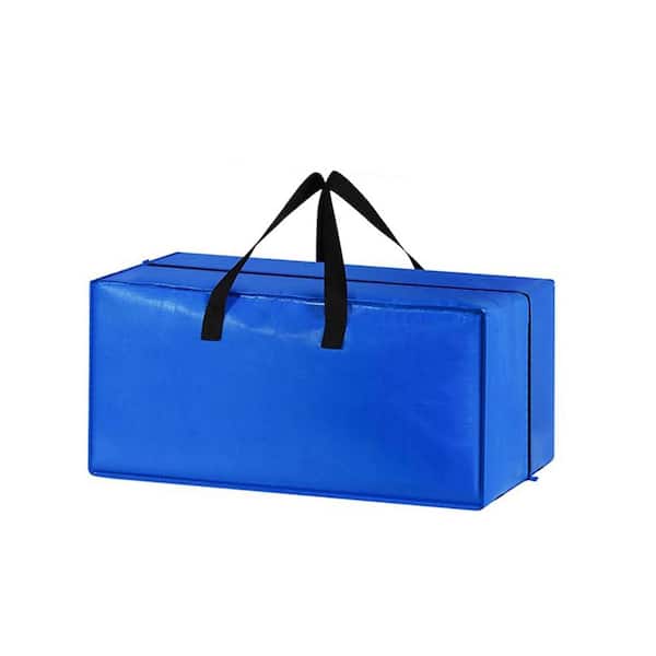 60 lbs. 29 L x 15 W x 13 H Heavy Duty Coated Polypropylene Large Storage Bags XL Blue, 4 Packs