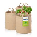 10 Gal. Desert Sand Fabric Planting Garden Grow Bags with Handles Planter Pot (3-Pack)