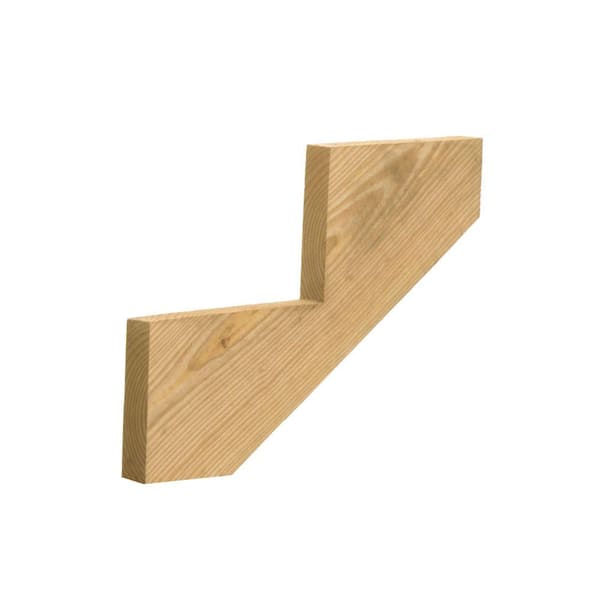 Unbranded 2-Step Ground Contact Pressure Treated Pine Stair Stringer