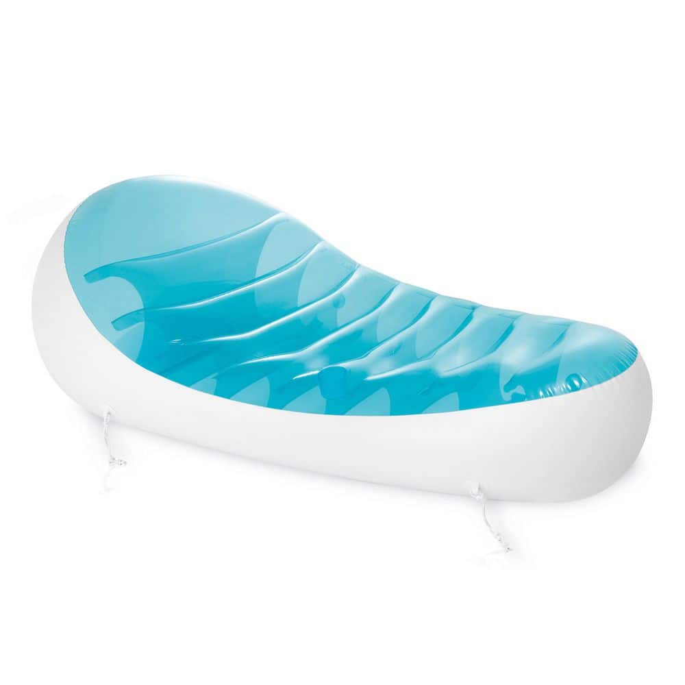 Intex Petal Floating Lounge Chair Pool Float Lounger with Cupholder ...