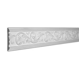 5 in. x 5/8 in. x 96 in. Leaf Scroll Polyurethane Frieze Moulding Pro Pack 16 LF (2-Pack)