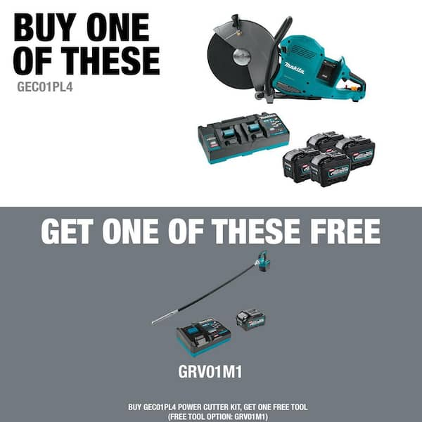 80V max (40V max X2) XGT Brushless Cordless 14 in. Power Cutter Kit with 4 Batteries (8.0Ah)