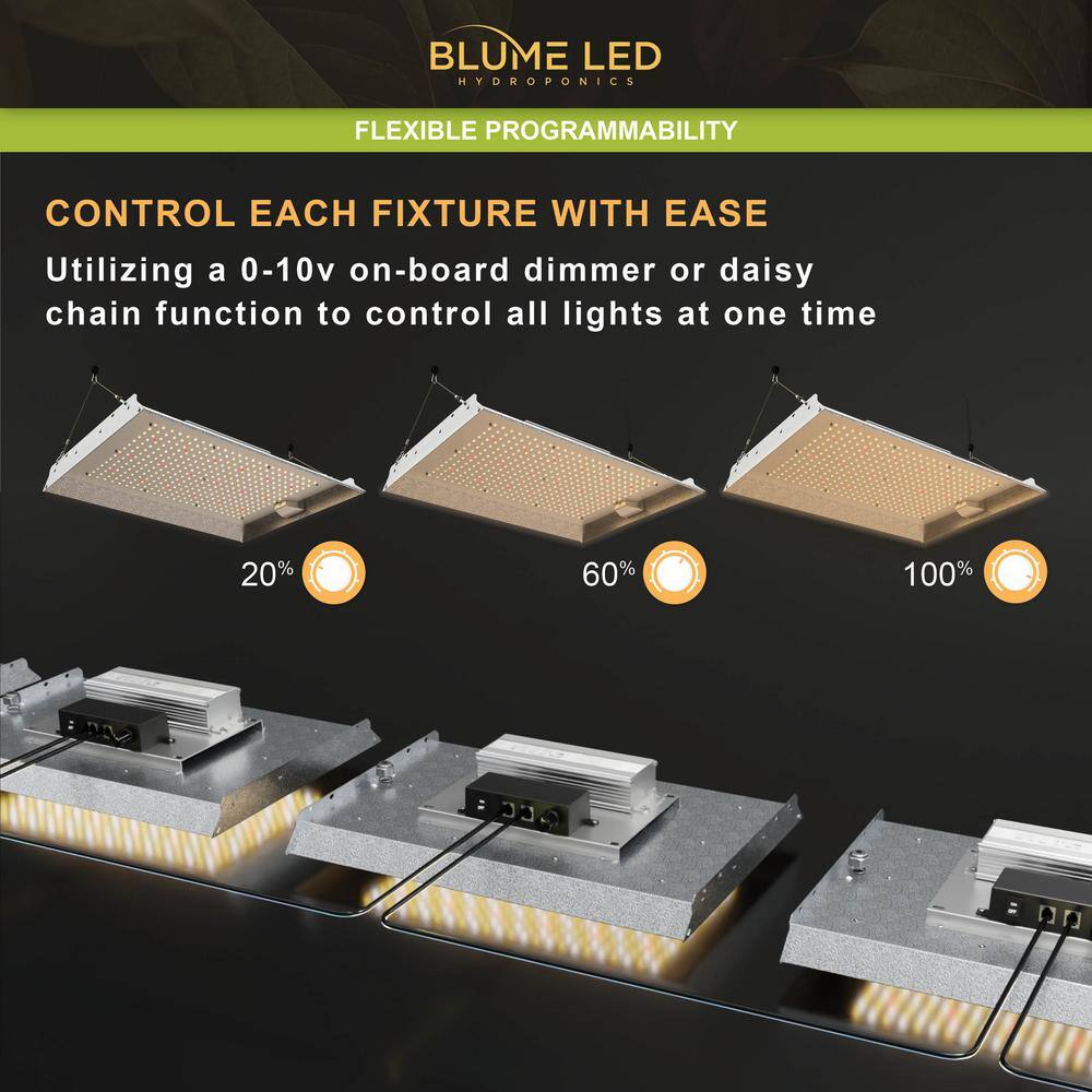 Blume 150-Watt Full Spectrum LED Grow Light with Daisy Chain