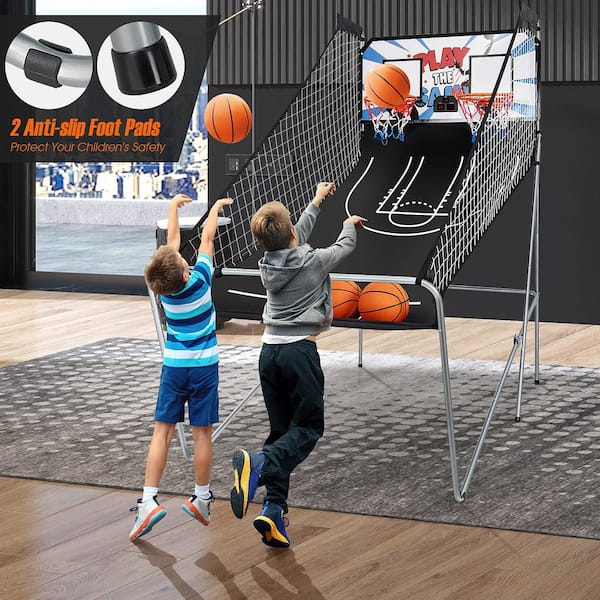 SereneLife 2-Player Basketball Arcade Game System SLBSKBG90 - The Home Depot