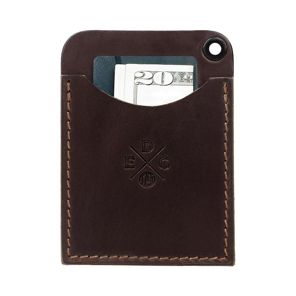 3.5 in. Standard Small Burgundy Full-Grain Leather Tool Organizer
