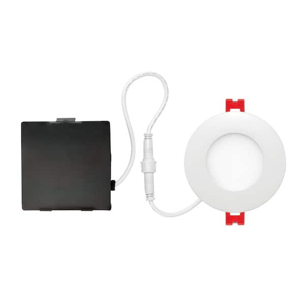 Globe Electric Designer Series Ultra Slim 3 in. White Integrated LED Recessed Kit