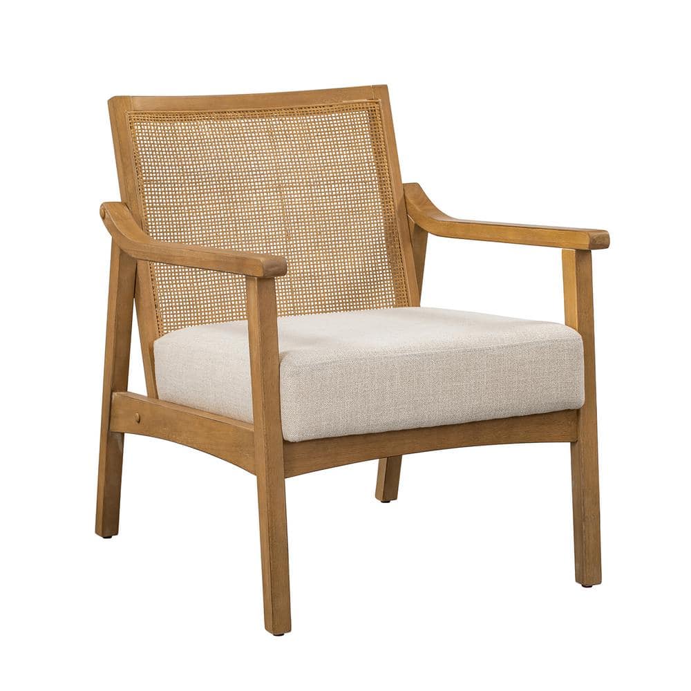 JAYDEN CREATION Marita Ivory Rattan ArmChair CHTPP0294-IVORY - The Home ...