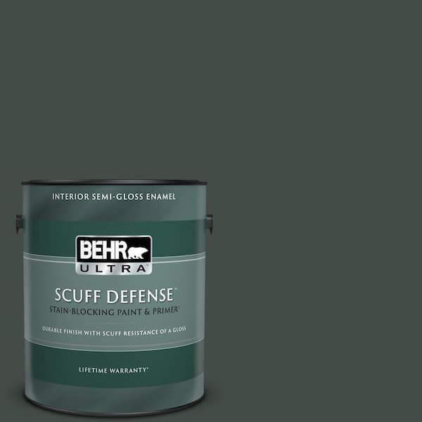 BEHR ULTRA 1 gal. Home Decorators Collection #HDC-CL-21 Sporting Green Extra Durable Semi-Gloss Enamel Interior Paint & Primer