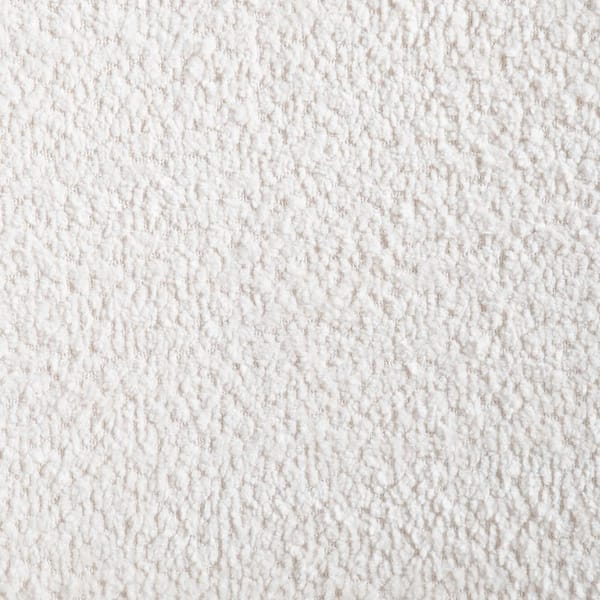 Creekside Walnut Boucle Fabric Accent Chair With Leatherette Back