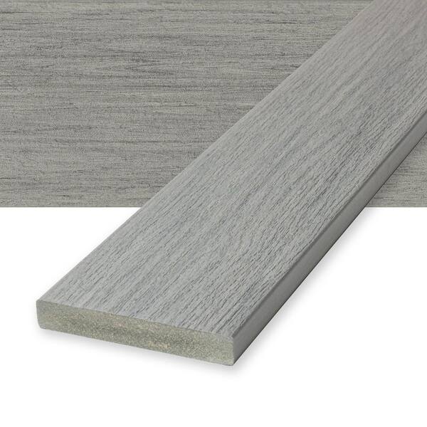 Vista 1 in. x 6 in. x 16 ft. Silverwood Gray Square Edge Composite Deck Board