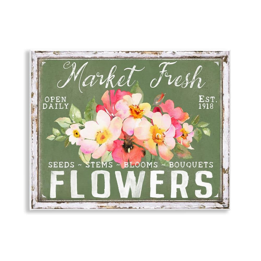 Antique Market Fresh Flowers by Creatif Belle Unframed Nature Graphic Art Print 11 in. x 14 in. price history on PriceWatchPro