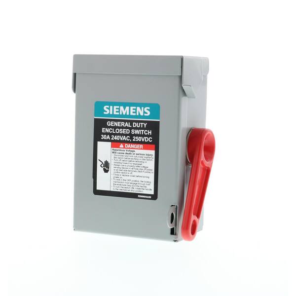 Box Of 5 3Ø Loc 97A /CL Type 3R Disconnect Siemens GNF321R 240 Volt 30 AMP Box Of 5 3Ø Loc 97A /CL Type 3R Disconnect Siemens GNF321R 240 Volt 30 AMP