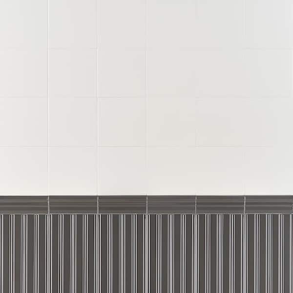 Ivy Hill Tile Rai Beadboard White 4 in. x 0.39 in. Polished Porcelain Wall  Tile Sample EXT3RD107731 - The Home Depot