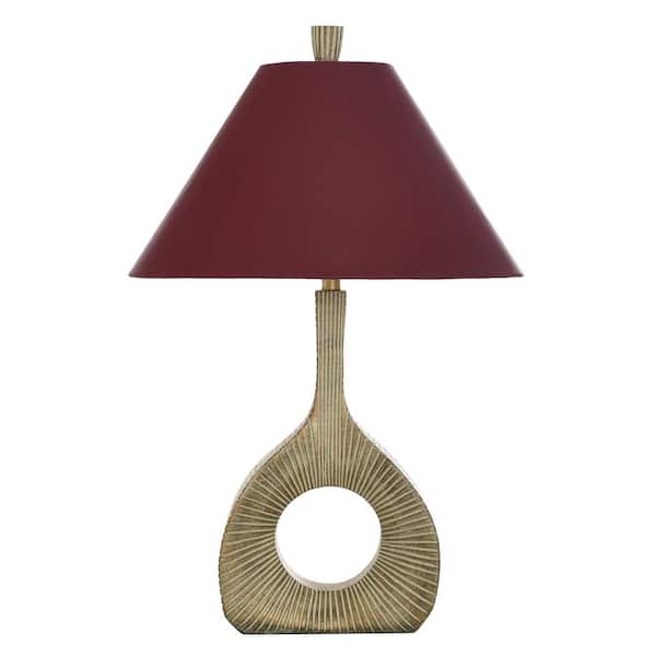 32 in. Baffo Gold Transitional 1-Light Standard Floor Lamp for Living Room Linen Drum Shade