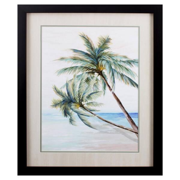 HomeRoots Victoria Tropical Palm Tree Swaying 2 by Unknown Wooden Wall Art