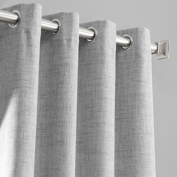 Exclusive Fabrics Furnishings, Dark Grey Burlap Curtains