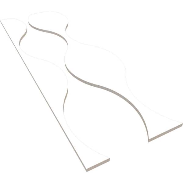 Ekena Millwork Ozark 47 in. H x 0.5 in. W Slatwall Panels in PVC 9-Pack