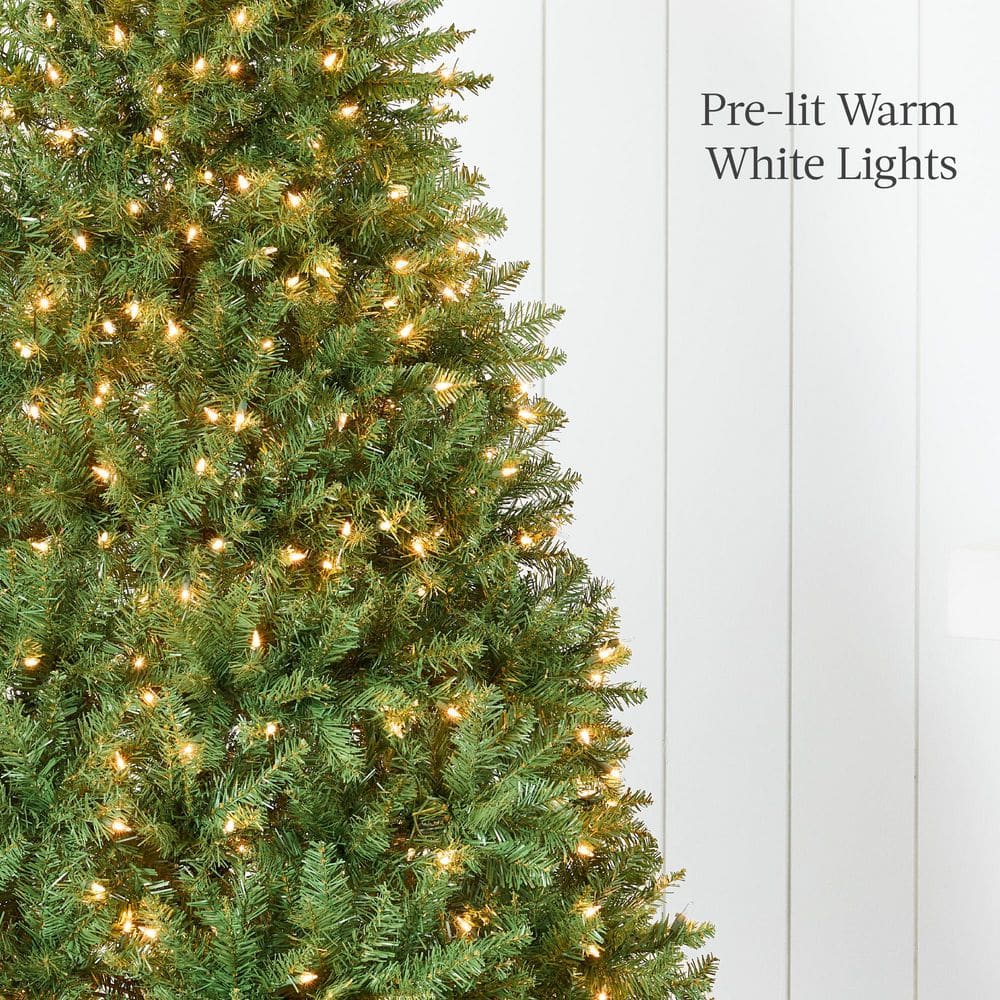 6ft Pre-Lit Douglas Fir Artificial Christmas Tree with Warm White Lights