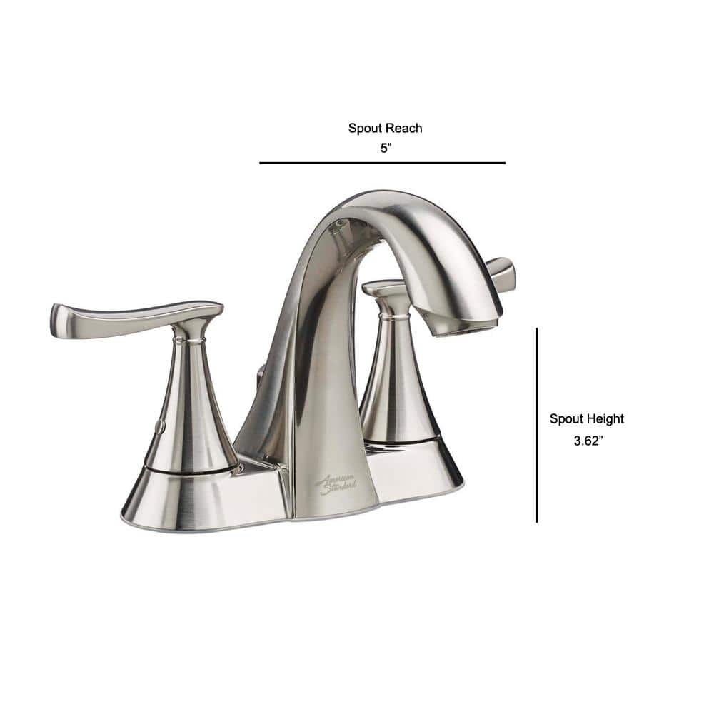 Chatfield Brushed Nickel 4-Inch Centerset 2-Handle Bathroom Faucet