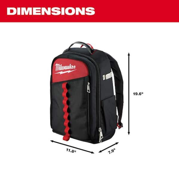 Milwaukee 14 in. Low Profile Tool Backpack 48-22-8202 - The Home Depot