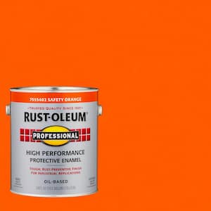 1 gal. High Performance Protective Enamel Gloss Safety Orange Oil-Based Interior/Exterior Paint (2-Pack)