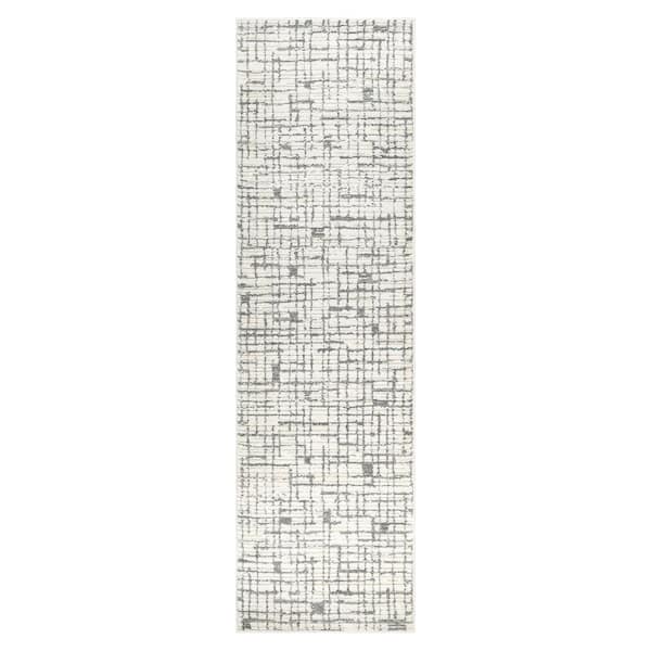 Concord Global Trading Nizza Collection Soho Ivory 2 ft. x 7 ft. Contemporary Runner Rug