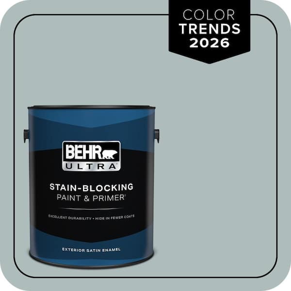 BEHR ULTRA 1 gal. Home Decorators Collection #HDC-CT-26 Watery Satin Enamel Exterior Paint & Primer