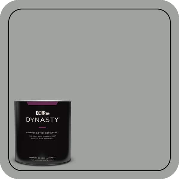 BEHR DYNASTY 1 qt. #710F-4 Sage Gray One-Coat Hide Eggshell Enamel Interior Stain-Blocking Paint and Primer