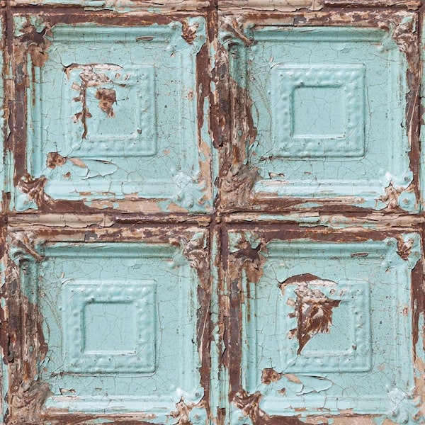 Graham & Brown Mykonos Panel Blue Wallpaper Sample