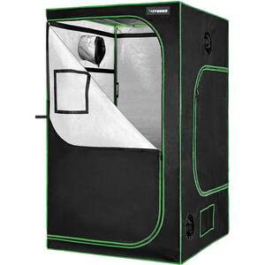 4 ft. x 4 ft. Mylar Hydroponic Grow Tent with Observation Window and Floor Tray