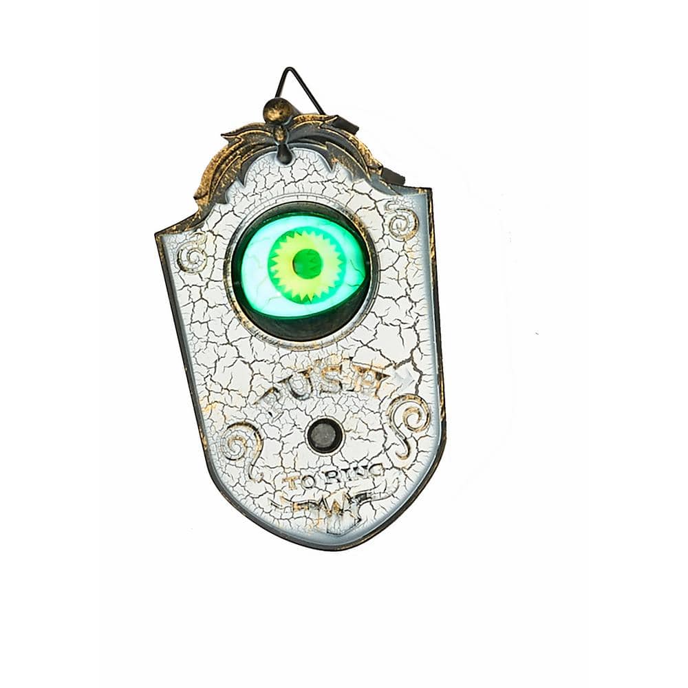 NXW Halloween Skull Doorbell with LED Eyes and Sound Effect