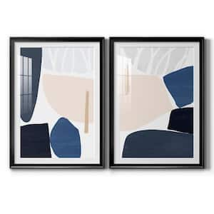 Denim and Sand I by Wexford Homes 2 Pieces Framed Abstract Paper Art Print 30.5 in. x 42.5 in.