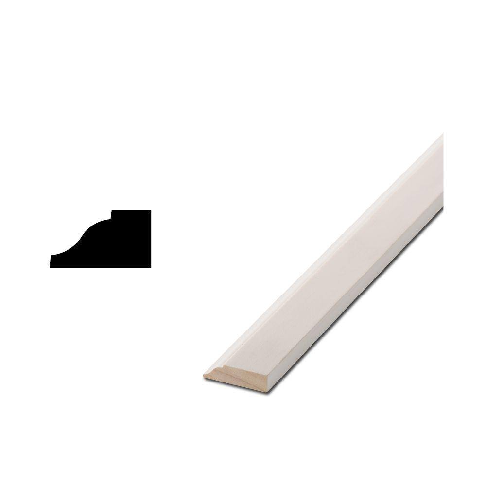 Woodgrain Millwork WM 941 7/16 in. x 3/4 in. x 84 in. Primed Finger-Jointed  Stop Moulding 10002008 - The Home Depot