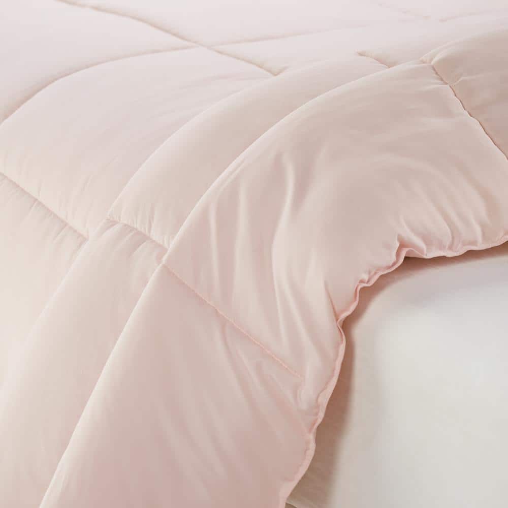 Blush Twin Microfiber Bed in a Bag Set