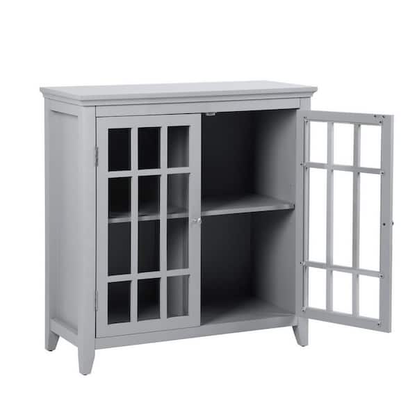 36 in. W x 15.7 in. D x 34.8 in. H Bathroom Gray Linen 20237