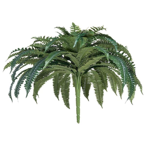 Artificial Boston Ferns, 43-47 in. Spread, 88 Branches, Large Hanging Faux Plant 9.84 in. H