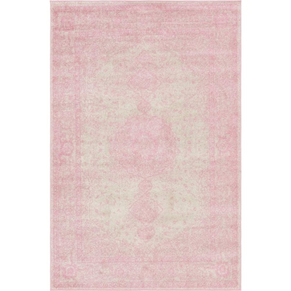 Pink 4 ft. x 6 ft. Bromley Area Rug