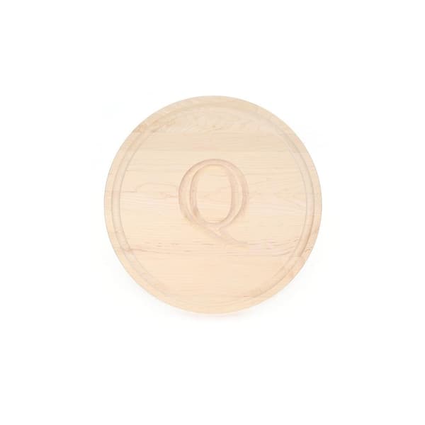 BigWood Boards Round Maple Cheese Board Q