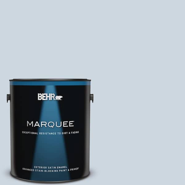 BEHR MARQUEE 1 gal. #MQ3-60 Blue Gossamer Satin Enamel Exterior Paint & Primer